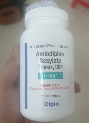 Amlodipine 5mg lọ 1000 viên 