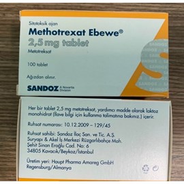 Methotrexate ebewe 2.5mg hộp 100 viên 