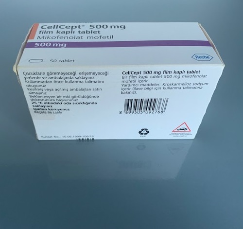 Cellcept 500mg hộp 50 viên