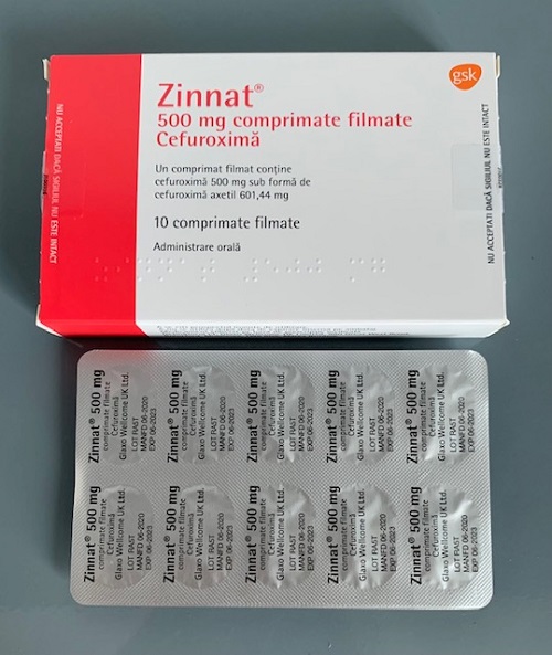 Zinnat 500mg hộp 10 viên