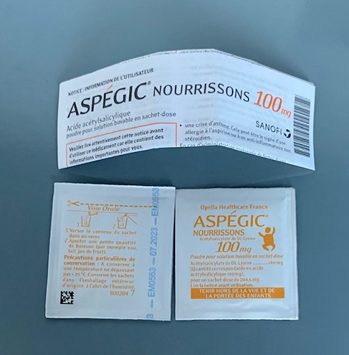 Aspegic 100mg 20 gói