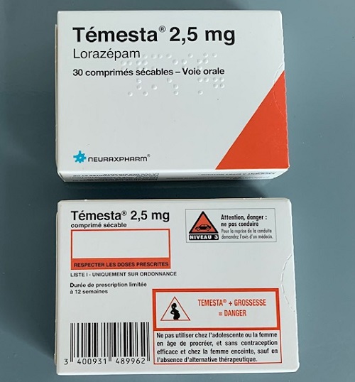 Temesta 2.5mg 30 viên